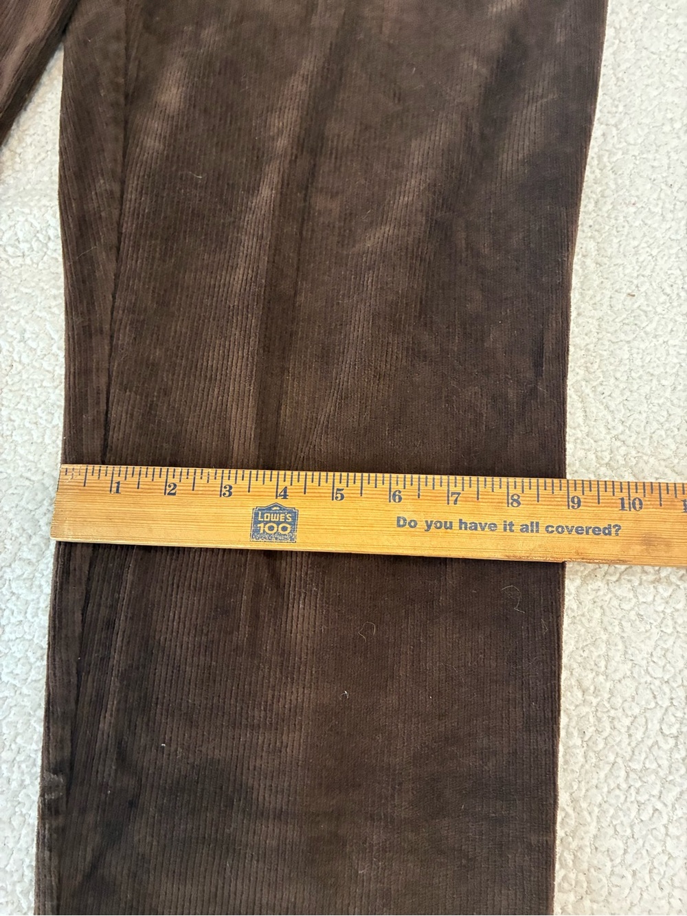 Lands’ End Women’s Tall Sport Knit Corduroy Pants – Chocolate Brown Size Large - Picture 11 of 14